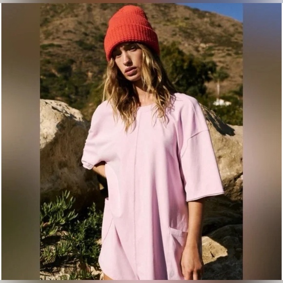Free People Movement Hot Shot Tee Romper Lilac Sz Various - Picture 4 of 10